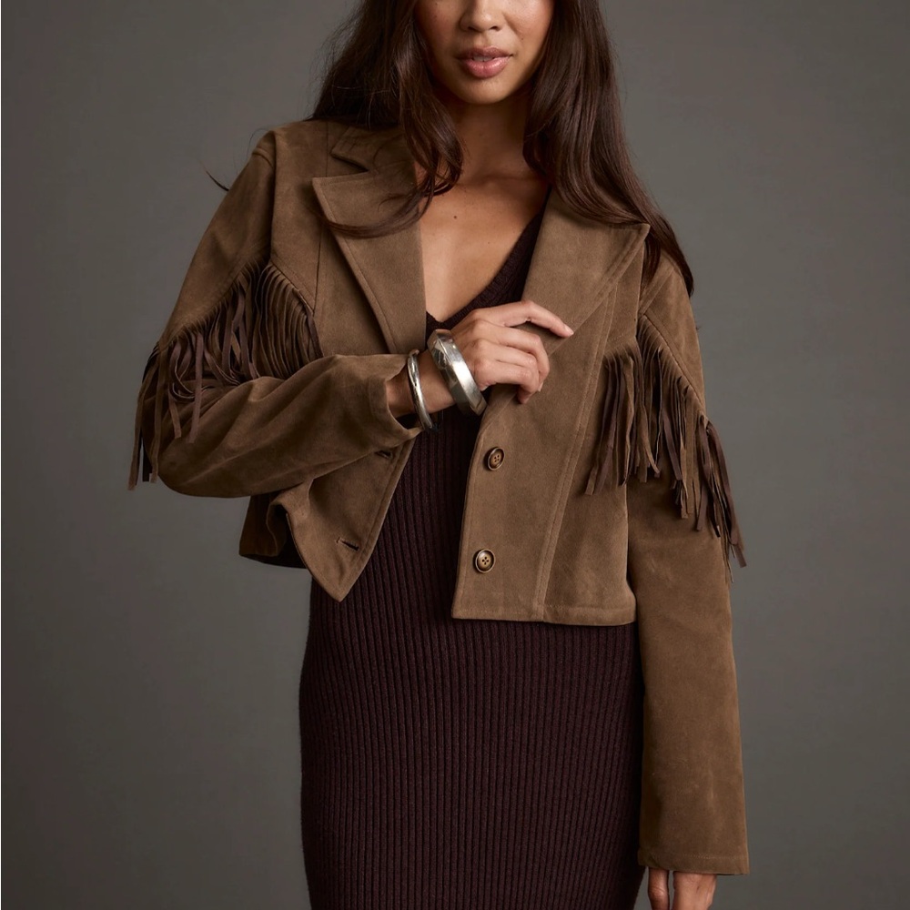 Nirvana Brown Suede Jacket